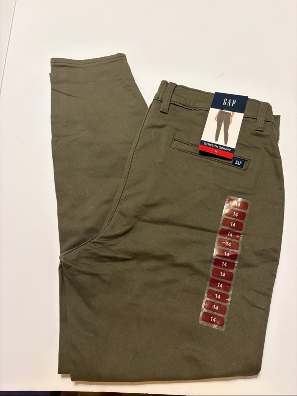 Women’s gap stretch skinny olive pants
